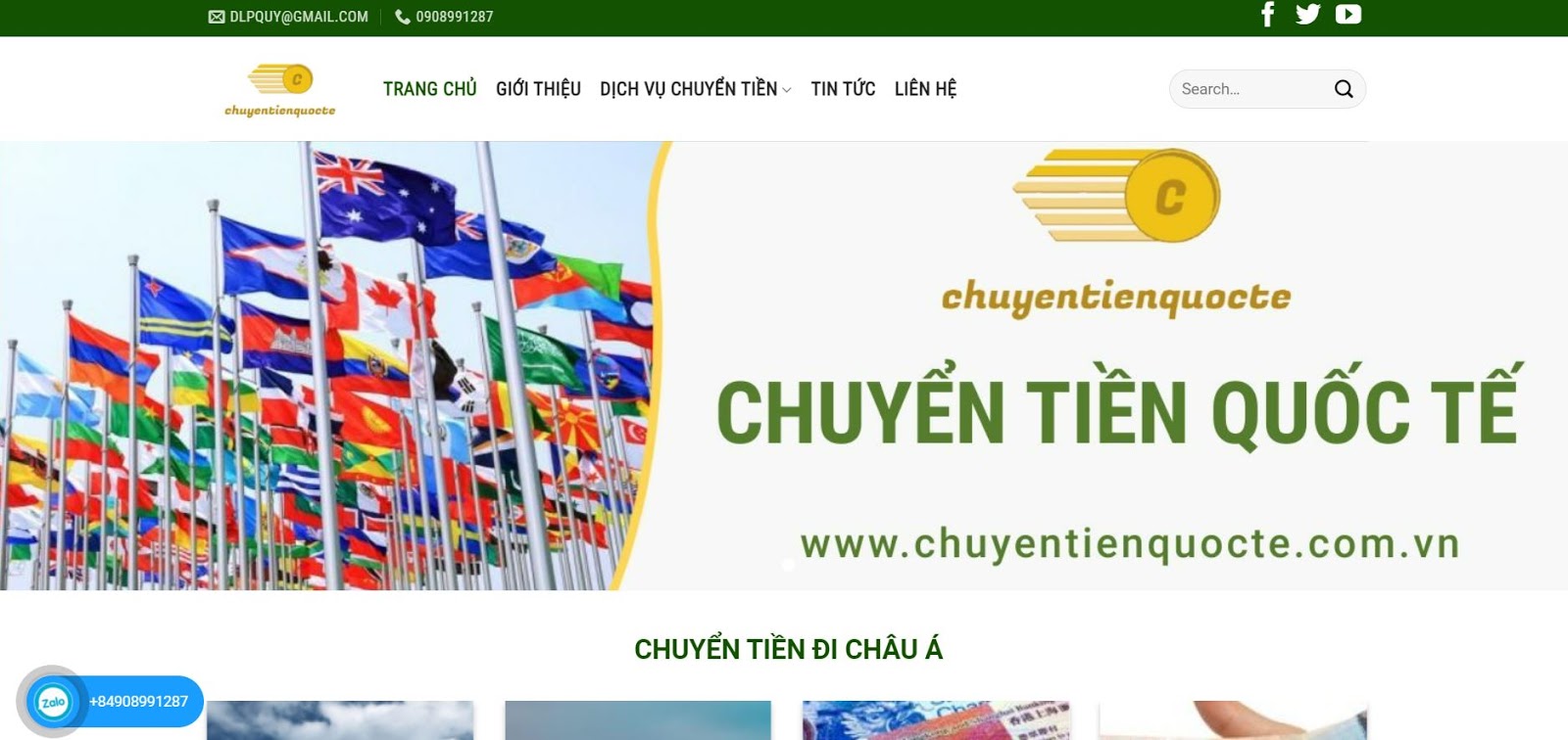 Chuyentienquocte.com.vn chuyển tiền từ Việt Nam sang Thái nhanh chóng, an toàn